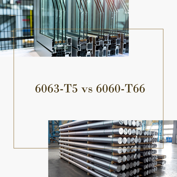 What are the differences between aluminum 6063-T5 and 6060-T66