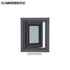 20x24 Push-out Awning Aluminium Tinted Glass Gray Single Hung Window Cost