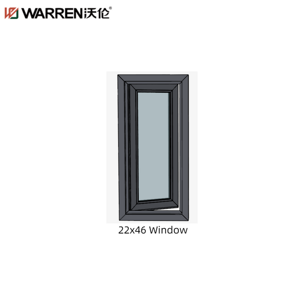 WDMA 22x46 Window Standard Window Well Size Sash Replacement Windows Casement Aluminum Glass