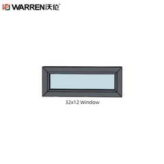 32x12 Basement Aluminium Double Glass White Custom Window Interior