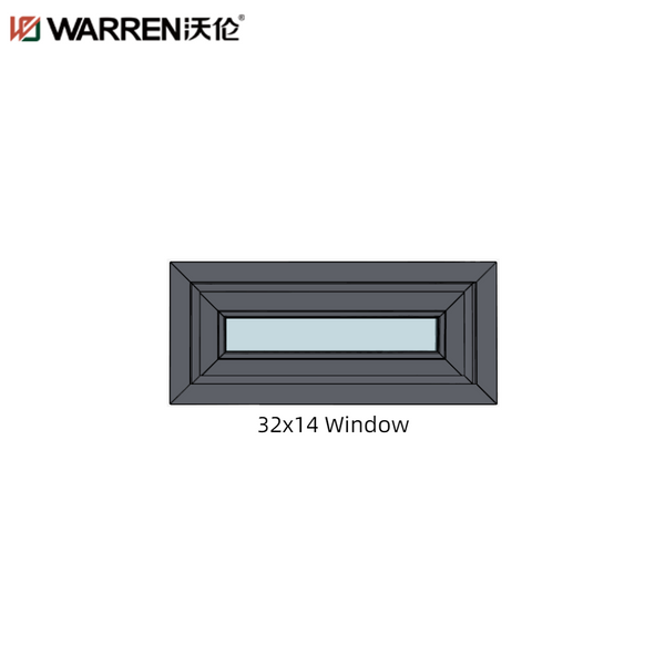 WDMA 32''x14 Window Aluminum Frame Casement Windows 22x46 Window Aluminum Glass Modern