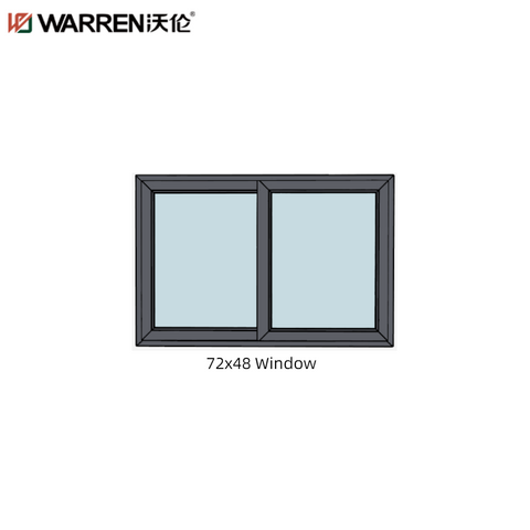 WDMA 72x48 Sliding Window Sliding Roof Window Sliding Glass Windows For Balcony Aluminum