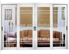 2016 new double pane french door, upvc frame +glass cheap price french door on China WDMA