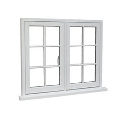 2019 Upvc window double glazing swing vinyl hurricane impact pvc casement window with high quality on China WDMA