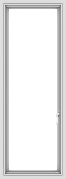 WDMA 20x54 (19.5 x 53.5 inch) uPVC Vinyl White push out Casement Window without Grids Interior