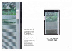 27mm venetian blinds magetic control outside glass windows on China WDMA