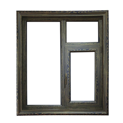 3D Wood Grain Transfer Printing Aluminum Casement Frame Windows on China WDMA