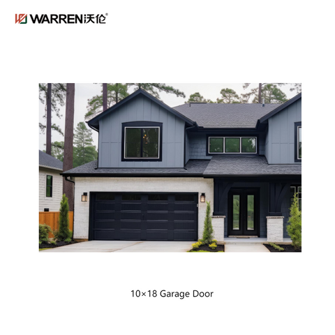 Warren 10x18 Insulated Automatic Garage Doors With Side Windows