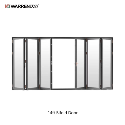 14ft Bifold Door Modern Bifold Glass Door for Sale