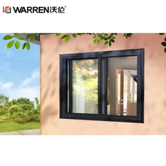 WDMA Aluminum Sliding Window With Screen Black Aluminum Sliding Windows Aluminum Glass Sliding Window