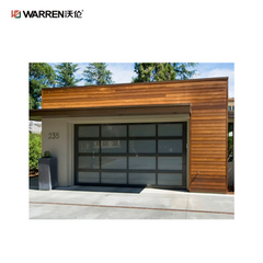 Warren 11x7 Black Double Car Garage Door Exterior Door For Sale