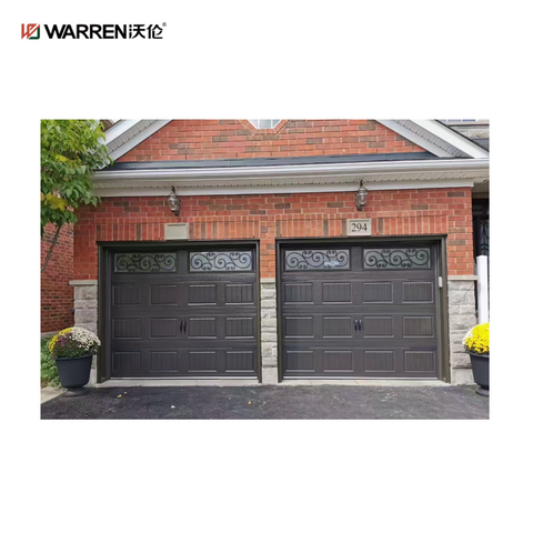 Warren 8x7 Glass Garage Door Garage With Black Doors