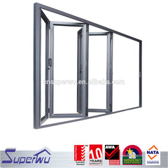 Alibaba China supplier waterproof exterior glass vinyl folding door on China WDMA