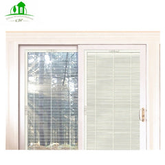 Aluminium casement double glazed windows with blinds inside on China WDMA