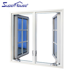 Aluminum Alloy Frame Material and Swing Open Style thermal break casement window on China WDMA