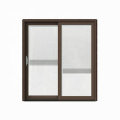 Aluminum Glass Sliding Patio Door with Blinds Inside on China WDMA