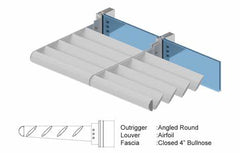 Aluminum metal window louver frames blade price on China WDMA