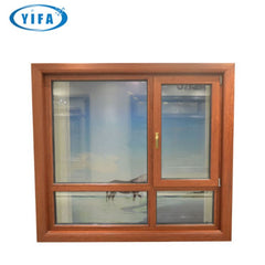 Aluminum profile casement window, various glasses for option, like low-E, reflective, lamilated,etc on China WDMA