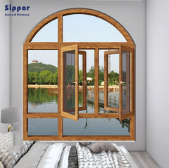 Aluminum window frames mosquito netting designs aluminum casement window with hollow glass on China WDMA