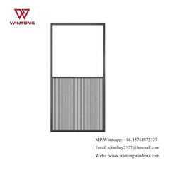 American Style Customized Powder Coating Vertical Sliding Window With Zinc Alloy Hardware on China WDMA