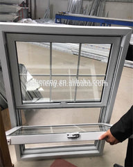 American Style High Quality Vinyl UPVC Double Hung Windows on China WDMA