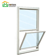 American style double hung window with grill design lowest cost upvc profile on China WDMA