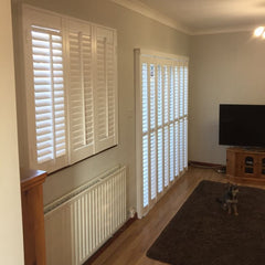 Bathroom waterproof plantation shutter windows on China WDMA