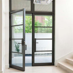 Best brown aluminium sliding doors cost frame glass swing door on China WDMA