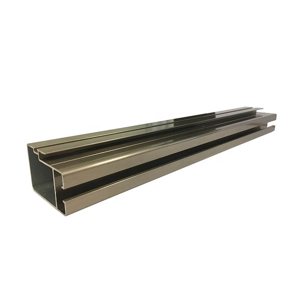 Best selling Champagne aluminum sliding window frame part profiles from China factory on China WDMA