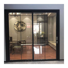 Black aluminum vertical sliding double hung window on China WDMA