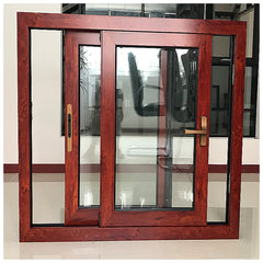 Black aluminum vertical sliding double hung window on China WDMA