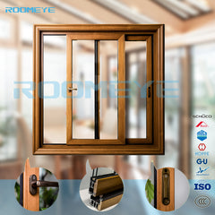 Cheap price of aluminium wood grille design sliding window on China WDMA