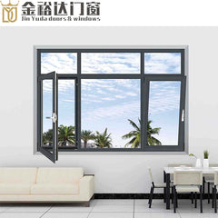 China hot sale soundproof aluminum window aluminum casement window bathroom window with top quality on China WDMA