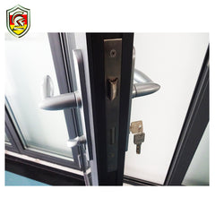 China manufactory high quality aluminum alloy powder coated exterior double glazed bifold doors on China WDMA