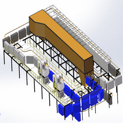 China pass ISO9001 factory security/aluminium powder doors powder coating line on China WDMA