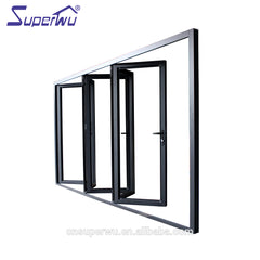 China supplier Australia standard internal aluminium double glazed folding doors on China WDMA