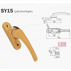 China supplier crescent lock for upvc or aluminum windows on China WDMA