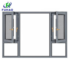 Custom american aluminum casement swing window modern apartment aluminum multi casement windows