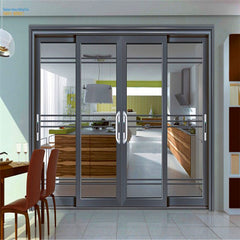 Design High Quality Home Wind Load Resistance Professional Aluminium Hanging Sliding Glass Patio Door For Office on China WDMA