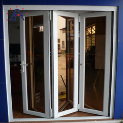 Double glazing bi fold door Accordion aluminum glass patio exterior bifold door on China WDMA