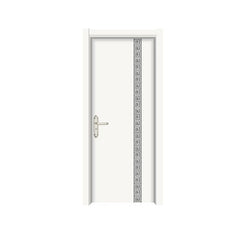 Economic Grill Design PVC Casement Glass Door French UPVC Casement Door on China WDMA