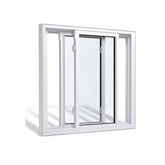 Engery-saving glass panel sliding pvc window or door vinyl window UPVC frame double hung windows on China WDMA