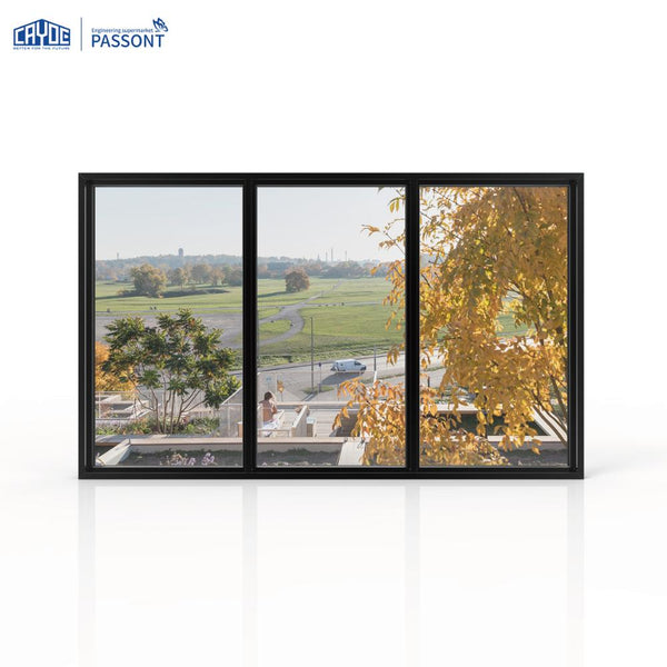 European Aluminum Window Frame Fixed Window for Outer Wall on China WDMA