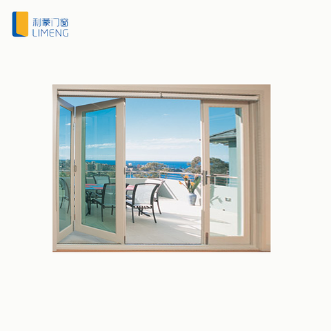 Exterior Easy Moving aluminum Sliding Folding Glass Doors for balcony on China WDMA
