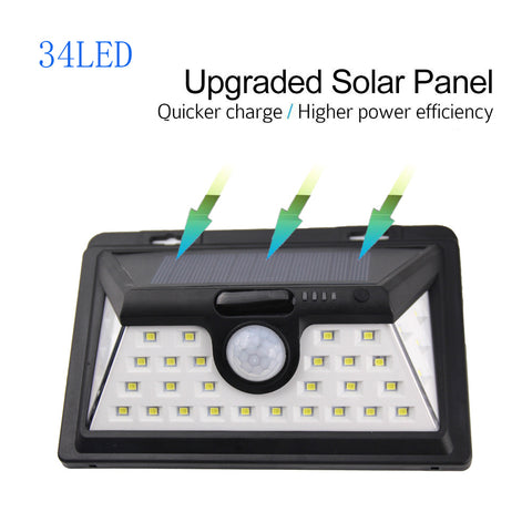 Factory Direct Mounted Morden Good Black Sensor Ip65 Powered External Light Wall Solar Light For Patio Decks on China WDMA