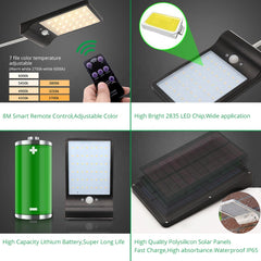 Factory direct Mounted Morden Good Black Sensor IP65 Powered External light Wall solar light For Patio Decks on China WDMA