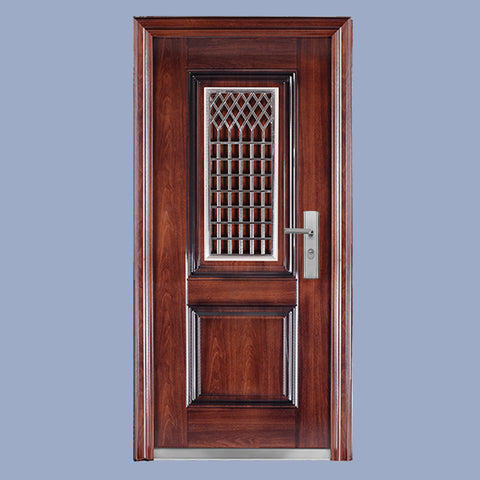 For home high security exterior front main safety door in door with opening 304 stainless steel small window designs on China WDMA
