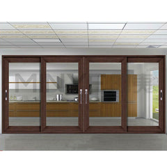 French Luxurious Three Panel Sliding Glass Door on China WDMA