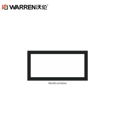 Warren 8x4 Window Tempered Glass Aluminum Frame Window Double Pane Low e Windows Cost