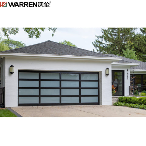 Warren 15x8 Bifold Garage Door Glass Aluminium Glass Garage Doors Prices Glass Panel Garage Door Price